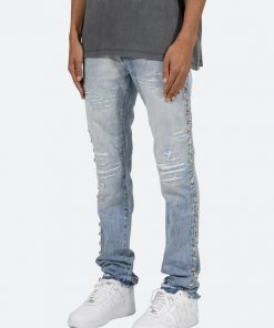 Mnml D442 Stud Straight Denim - Blue