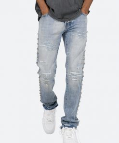 Mnml D442 Stud Straight Denim - Blue