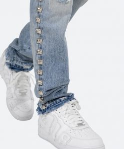 Mnml D442 Stud Straight Denim - Blue