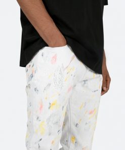 Mnml D443 Paint Straight Denim - White