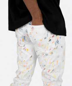Mnml D443 Paint Straight Denim - White