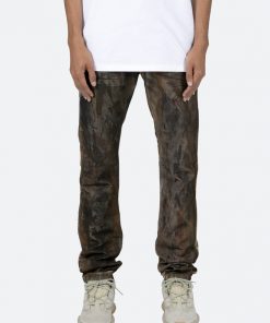 Mnml D452 Camo Straight Denim - Brown