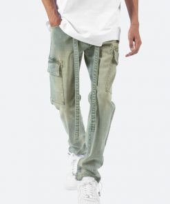 Mnml Denim Cargo Pants - Blue