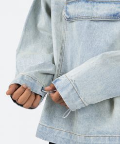 Mnml Denim Pullover Jacket - Blue Outerwear