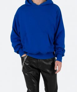 Mnml Double Layer Hoodie - Blue