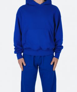 Mnml Double Layer Hoodie - Blue