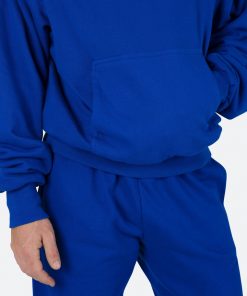 Mnml Double Layer Hoodie - Blue