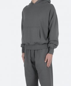 Mnml Outerwear Double Layer Hoodie - Charcoal Grey