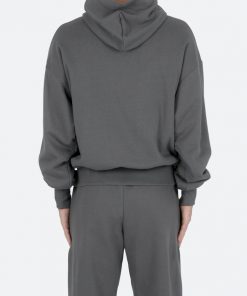 Mnml Outerwear Double Layer Hoodie - Charcoal Grey