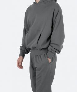 Mnml Outerwear Double Layer Hoodie - Charcoal Grey