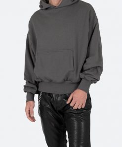 Mnml Outerwear Double Layer Hoodie - Charcoal Grey