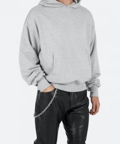 Mnml Double Layer Hoodie - Grey Outerwear
