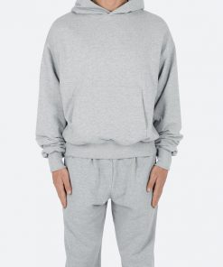 Mnml Double Layer Hoodie - Grey Outerwear