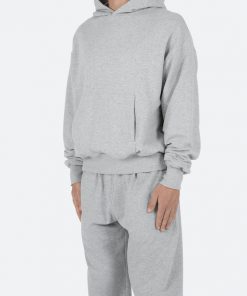 Mnml Double Layer Hoodie - Grey Outerwear