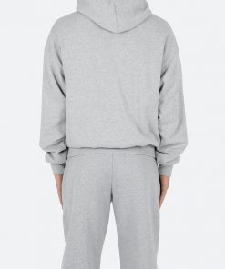 Mnml Double Layer Hoodie - Grey Outerwear