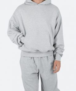 Mnml Double Layer Hoodie - Grey Outerwear