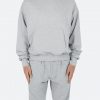 Mnml Double Layer Hoodie - Grey Outerwear