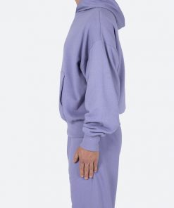 Mnml Outerwear Double Layer Hoodie - Purple