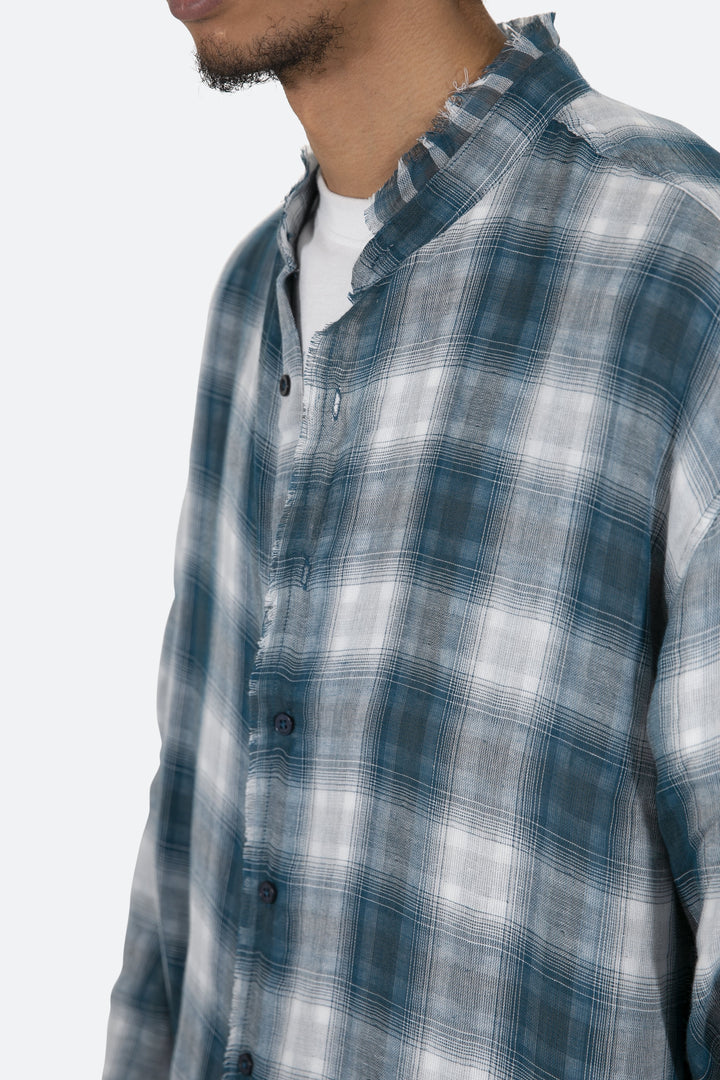 Mnml Tops Double Pattern Shirt - Navy 10 Mnml Tops Double Pattern Shirt - Navy