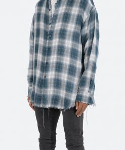 Mnml Tops Double Pattern Shirt - Navy 13 Mnml Tops Double Pattern Shirt - Navy