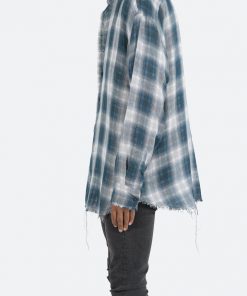 Mnml Tops Double Pattern Shirt - Navy 14 Mnml Tops Double Pattern Shirt - Navy