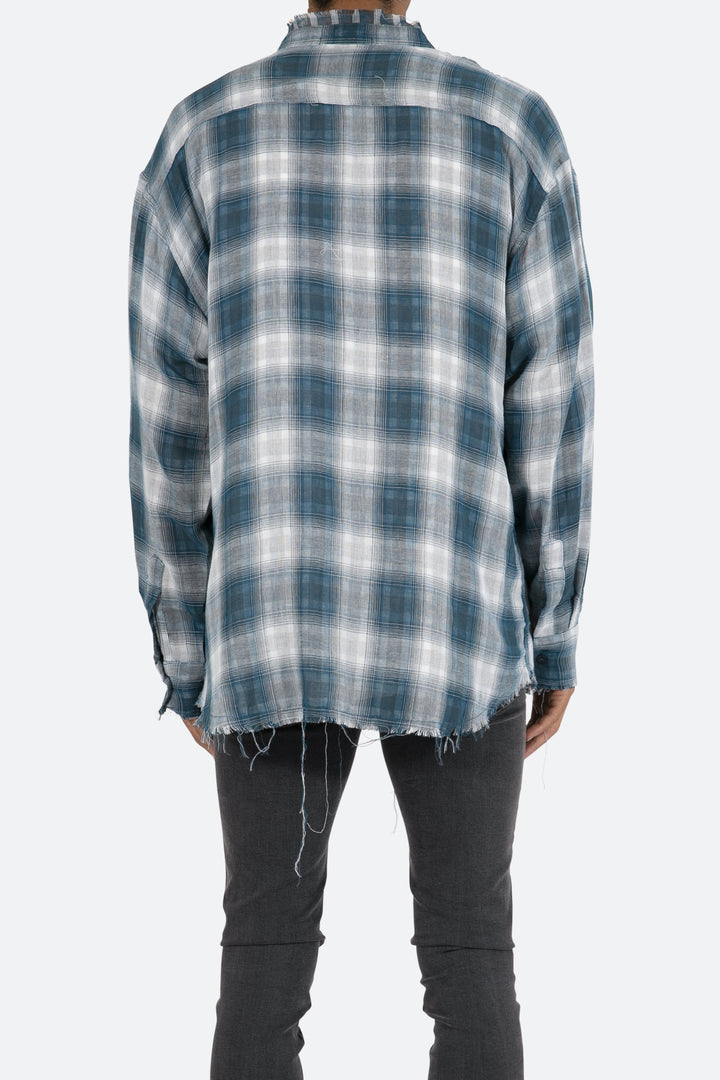 Mnml Tops Double Pattern Shirt - Navy 6 Mnml Tops Double Pattern Shirt - Navy