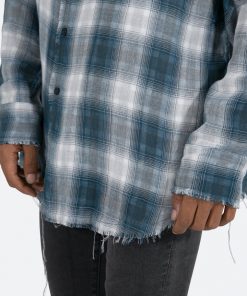 Mnml Tops Double Pattern Shirt - Navy 18 Mnml Tops Double Pattern Shirt - Navy