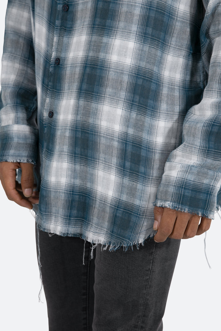 Mnml Tops Double Pattern Shirt - Navy 9 Mnml Tops Double Pattern Shirt - Navy