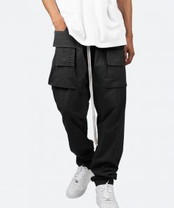 Mnml Drop Crotch Cargo Pants - Black Bottoms 12 Mnml Drop Crotch Cargo Pants - Black Bottoms