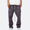 Mnml Drop Crotch Cargo Pants - Charcoal Grey Bottoms