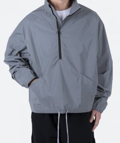 Mnml Every Day Half Zip Jacket - Silver Outerwear