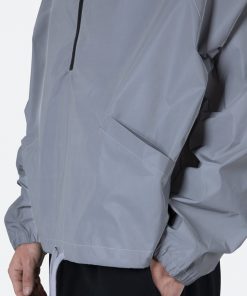 Mnml Every Day Half Zip Jacket - Silver Outerwear