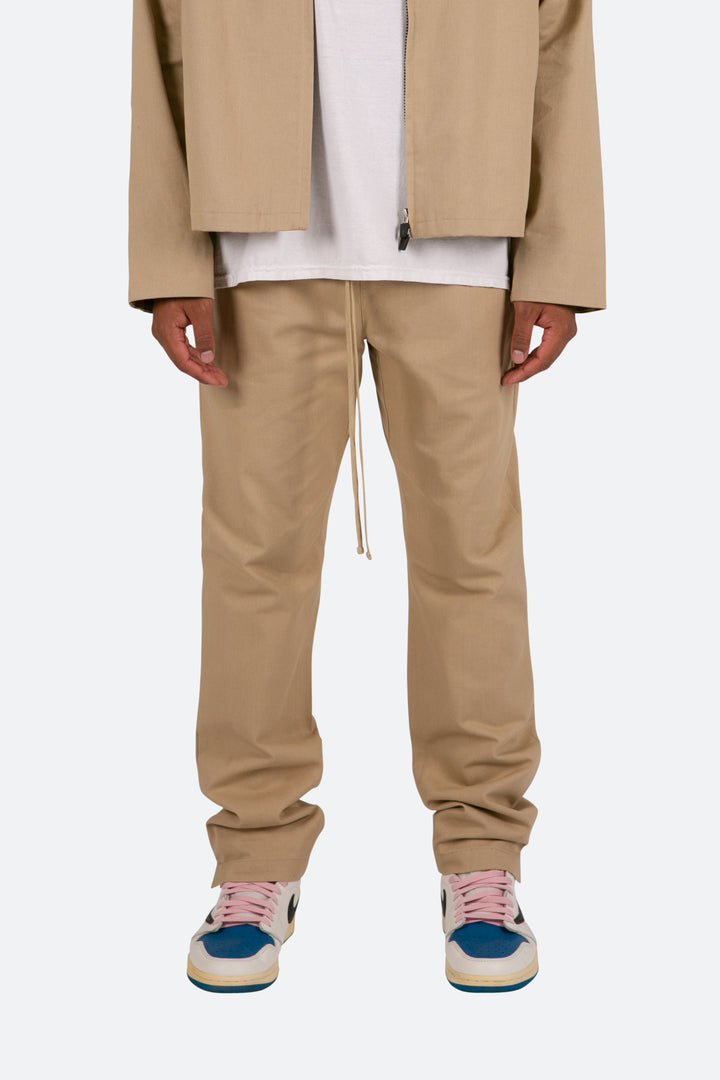 Mnml Bottoms Every Day Twill Pants - Khaki 1 Mnml Bottoms Every Day Twill Pants - Khaki