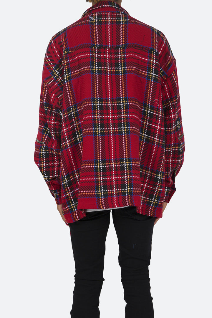 Mnml Exposed Zipper Shirt - Red/Yellow/Blue 5 Mnml Exposed Zipper Shirt - Red/Yellow/Blue