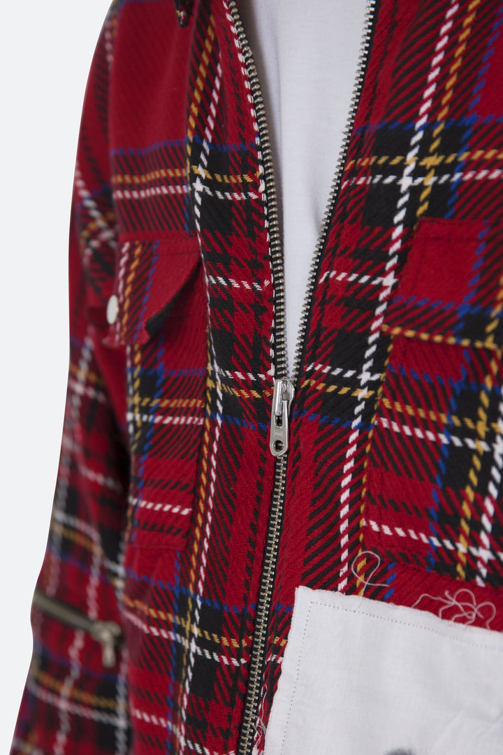 Mnml Exposed Zipper Shirt - Red/Yellow/Blue 7 Mnml Exposed Zipper Shirt - Red/Yellow/Blue