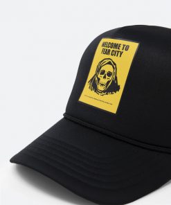 Mnml Fear City Trucker Cap - Black/Yellow Accessories