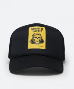 Mnml Fear City Trucker Cap - Black/Yellow Accessories
