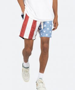Mnml Flag Shorts - Red/White/Blue Bottoms