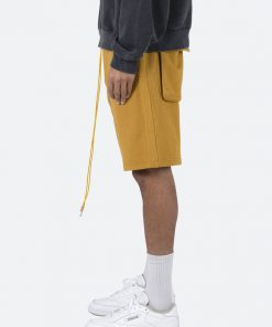 Mnml Flap Pocket Sweatshorts - Mustard