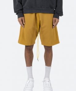 Mnml Flap Pocket Sweatshorts - Mustard