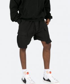 Mnml Geo Cargo Shorts - Black