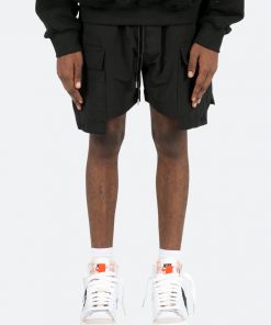 Mnml Geo Cargo Shorts - Black