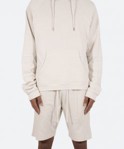 Mnml Geo Paneled Hoodie - Off White