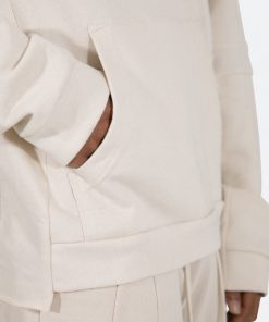 Mnml Geo Paneled Hoodie - Off White