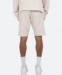 Mnml Geo Paneled Sweatshorts - Off White