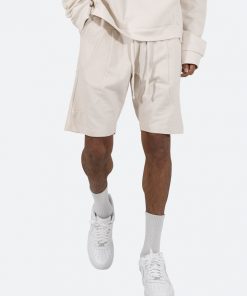 Mnml Geo Paneled Sweatshorts - Off White