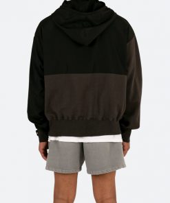 Mnml Hooded Nylon Parka Jacket - Black