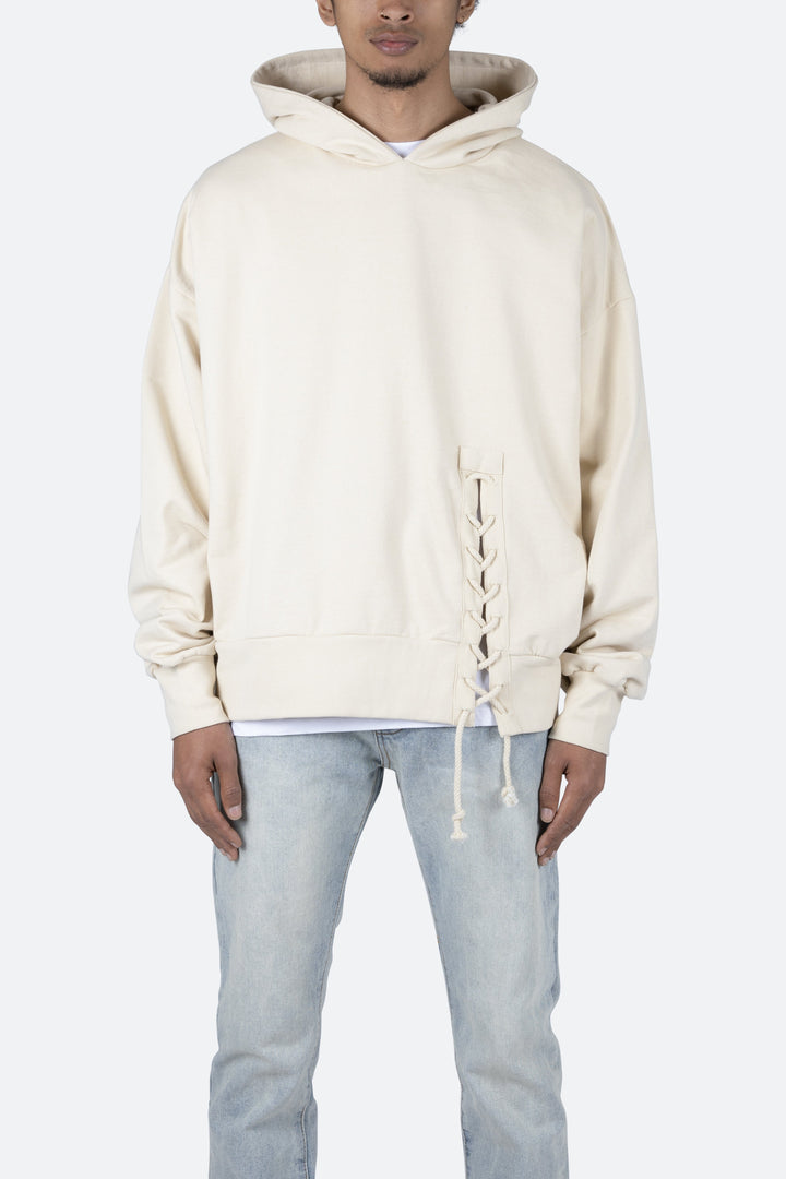 Mnml Laced Hoodie - Off White 3 Mnml Laced Hoodie - Off White