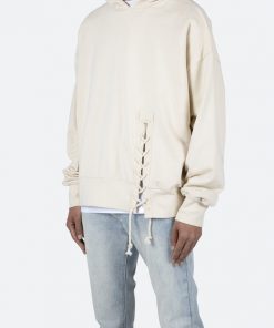 Mnml Laced Hoodie - Off White 11 Mnml Laced Hoodie - Off White