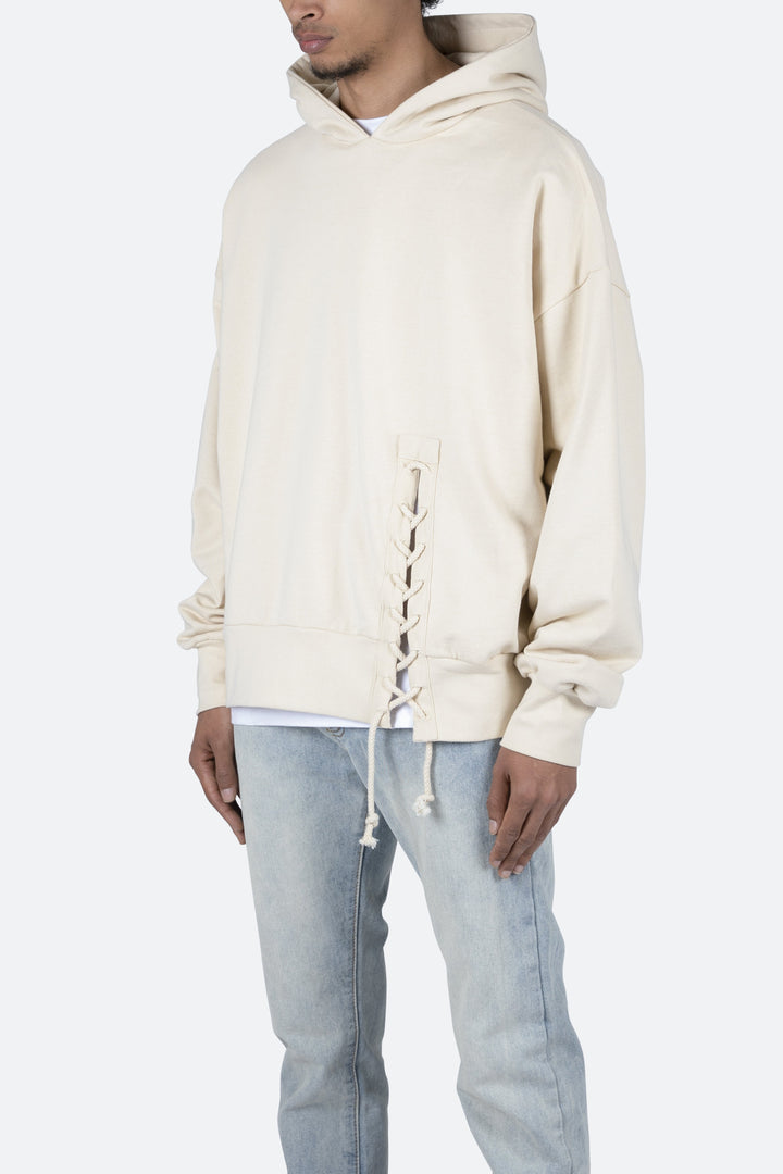 Mnml Laced Hoodie - Off White 4 Mnml Laced Hoodie - Off White